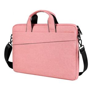15.6 Inch Durable Soft Nylon Waterproof Zipper Large Capacity Messenger <b>Bag</b> Business Laptop Sleeve with Shoulder Strap - Product Image 2