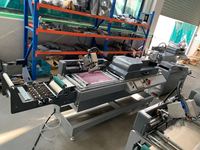 Máquina de Impresión de Serigrafía Automática de un Solo Color para Impresión de Marcas en Rollo, para Cordones de Zapatos, Cinta de Poliéster y Nailon