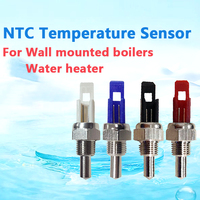 10K 3435K NTC Thermistor Berlapis Nikel Sensor Probe Suhu Presisi Tinggi Akurasi 1C hingga +120C Komponen Elektronik