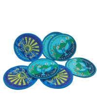 T-shirt de marque Offre Spéciale avec patchs tissés surdimensionnés Badges tissés à la machine pour vêtements et chapeaux élégants avec patch de logo personnalisé