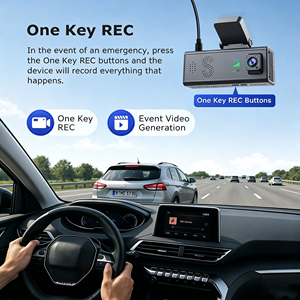 Cámara para Coche 4G con GPS Integrado, Visión Nocturna Infrarroja, Grabador de Estacionamiento, Cámaras Duales, Detección de <span class=keywords><strong>Radar</strong></span> Dual, Sensor G, Grabación con una Sola Tecla - Product Image 4