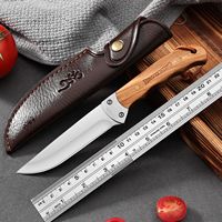 Couteau à fruits et légumes en bois pour l'extérieur, haute dureté, mini, portable, multi-usage, pour la préparation de la viande