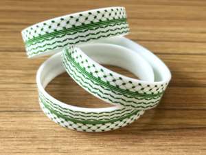 パレスチナのシリコーンリストバンド、グリーンKuffiyehシリコーンリストバンド、パレスチナのためのスイカブレスレット - Product Image 3