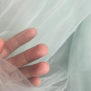 Chất lượng cao nylon lưới ren pha lê siêu mềm vải hoa bó hoa cưới trang trí đám cưới Mũ sắt lưới chống muỗi - Product Image 1