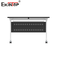 Bureau mobile Activité scolaire Étude Table pliante Cadre Bureau d'entraînement Bureau pliable pour ordinateur portable Table d'entraînement pliante