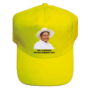 Gorras de Béisbol Blancas Personalizadas para Campaña Electoral con Logotipo Bordado e Impreso para Uganda - Product Image 1