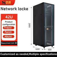 Armoire de serveur sur pied personnalisée de 19 pouces 42U, armoire de serveur sur pied, centre de données réseau, infrastructure en acier, appareils électroménagers