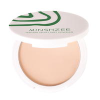 Poudre de maquillage matifiante à double usage (humide et sèche) pour le visage, contrôle du sébum, longue tenue, effet cache-cernes, marque privée OEM MINSHZEE