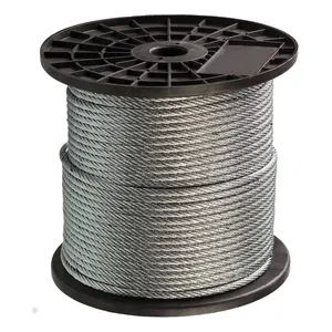 Venta caliente calificado Cable de cuerda de alambre de acero 6x37 IWRC FC 1770 1960MPa