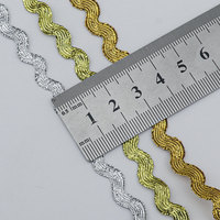 Ruban ondulé de 5 mm, bordure en forme de S, ruban à franges multicolores, dentelle ondulée pour la décoration de vêtements, artisanat fait main, bricolage