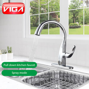 Robinet de cuisine <span class=keywords><strong>flexible</strong></span> avec <span class=keywords><strong>flexible</strong></span> extensible à col de cygne, robinet de cuisine à montage sur pont, robinet mélangeur pour évier - Product Image 5