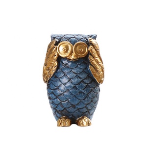 Resin Crafts <strong>Owl</strong> Statues for Decoration Rustica Hogar Gift European <strong>Owl</strong> <strong>Ornaments</strong> Home Decoration 3 Styles - Product Image 2