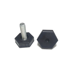 <b>Adjustable</b> <b>Feet</b> Hexagonal Plastic Coated Furniture <b>Leveling</b> Support J555 Outdoor Use - Product Image 2
