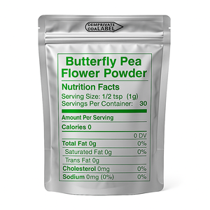Bubuk Bunga Kacang Kupu-kupu Biru Matcha Murni 100% Larut dalam Air, Grade Makanan, Label Pribadi OEM, 30g 50g - Product Image 3