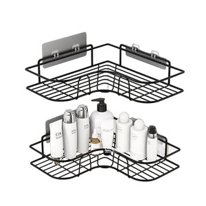 Étagère de lavabo sans perçage, étagère triangulaire de salle de bain, étagère murale pour toilettes, étagère de rangement de cuisine, étagère de salle de bain - Product Image 5