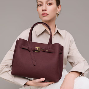 Approvisionnement direct transfrontalier – Sac bandoulière élégant <span class=keywords><strong>en</strong></span> cuir souple grande capacité pour femme, avec fermeture éclair, haut de gamme, portable et imperméable - Product Image 1
