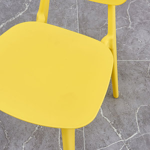 2025 venta al por mayor All PP silla jardín plástico comedor silla colorida resistente plástico silla lateral pequeña - Product Image 6
