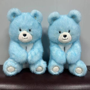 Qua biên giới gấu bông trong nhà vài đôi giày sang trọng mới dày dép Ấm PP bông thêu siêu mềm sang trọng Kích thước 25cm - Product Image 2