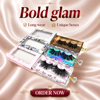 Faux cils en vison synthétique, imperméables, épais, texture spectaculaire, pour salons du Moyen-Orient, maquillage professionnel, vente en gros, articles en stock
