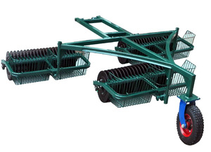 Machine à ramasser et collecter les balles <span class=keywords><strong>de</strong></span> <span class=keywords><strong>golf</strong></span> en acier à 2 sections avec 2 rouleaux, durable pour une utilisation en extérieur - Product Image 2