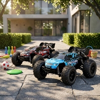 Voiture RC 4x4 en métal à l'échelle 1:16 avec suspension à amortisseurs, fonction drift RTR, lumières, contrôle complet, chargeur inclus pour jeu en extérieur