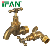 Robinet d'eau de jardin personnalisé IFAN, toutes tailles 1/2"-1", robinets d'eau extérieurs en laiton, Bibcock