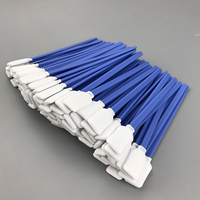 Écouvillons en polyester sans peluches rectangulaires pour salle blanche, haute absorption, pour le nettoyage des têtes d'impression de solvants dans l'industrie automobile, 50 pièces