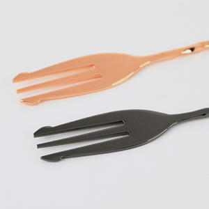 Multifungsi grosir baja tahan karat pencampur batang berkepala ganda sendok garpu dengan pegangan ergonomis panjang - Product Image 4