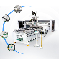 Centro de mecanizado CNC PTP, máquina enrutadora CNC para trabajar la madera para muebles de MDF