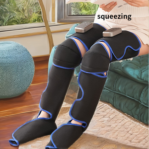 Masseur pour les pieds avec chaleur, compression d'air et contrôle du temps pour la relaxation et la récupération des muscles des pieds, des mollets et des cuisses - Product Image 2
