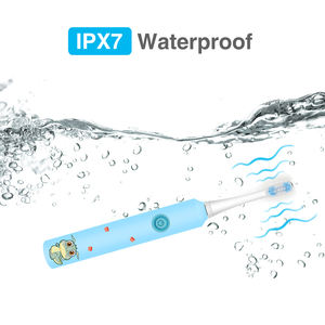 Brosse à dents intelligente pour enfants, 6 modes, action sonique, piles AA incluses, étanche IPX7, rappel d'intervalle de 30 secondes, <span class=keywords><strong>ensemble</strong></span> de 2 têtes de brosse - Product Image 5