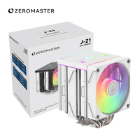 Pendingin Udara CPU 74.34CFM 2.04mmH2O 2200RPM Dual Tower 6 Heat Pipe Kipas PWM 120mm Aliran Udara Tinggi Heatsink Prosesor untuk PC Desktop