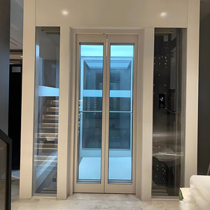 Moderno 4 pisos 220V Ascensor 0,4 m/s Velocidad Máquina de tracción sin engranajes Pisos de PVC Fácil operación automática para villas residenciales - Product Image 5