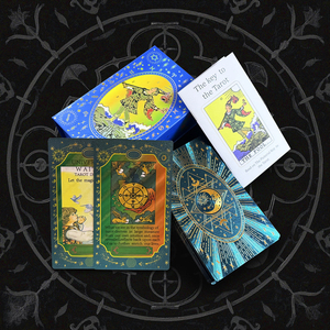 YY Cartas De Tarot Doradas Impermeables De Plástico Con Impresión A Color Para Adivinación - Product Image 4