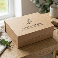 Boîte à parfum en papier kraft recyclable personnalisée |   Boîte cadeau de luxe pliable magnétique pour soins de la peau avec dorure et gaufrage or et argent