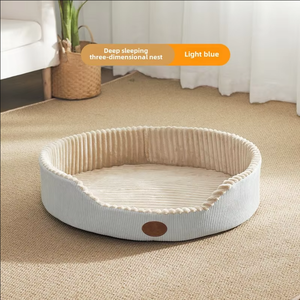 מפעל סיטונאי יוקרה xl לסביבה בית כלב קטיפה רך כלב עם התחממות תכונה דפוס מוצק לשימוש בחורף - Product Image 6