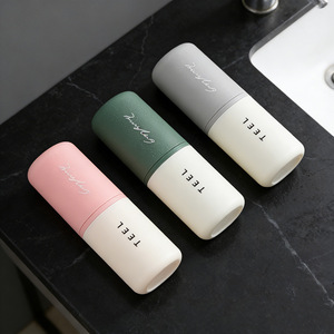 Teel Travel Toothbrush And Toothpaste Set Portable Oral Care Case For Bathroom Use - Product Image 2