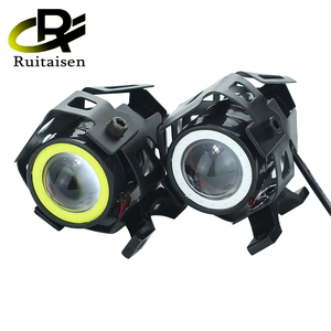 10W Mini U7 faro LED Moto 12V luce auto con <span class=keywords><strong>angelo</strong></span> & occhio di diavolo lampada decorativa di guida Moto riflettore & fendinebbia - Product Image 2