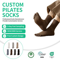 Chaussettes de sport pour femmes, antibactériennes, antidérapantes, à cinq doigts séparés, absorbant la transpiration, séchage rapide