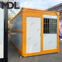 20 pieds portable honduras faible coût préfabriqué 1 chambre rapide pliable conteneur maison