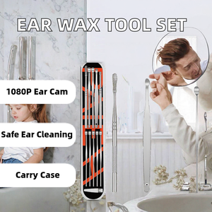 4 in 1 Smart Visual Ear Wax <b>Removal</b> Tool Set With Camera Stainless Steel Ear Cleaner Kit Portable Storage <b>Box</b> - Product Image 2