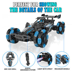 Voiture RC F1 4x4 à l'échelle <span class=keywords><strong>1</strong></span>:10, modèle de loisir, haute vitesse, <span class=keywords><strong>drift</strong></span> et cascades, avec pulvérisation de fumée et éclairage 360° °   Crawler RC rotatif 4x4 pour enfants - Product Image 2