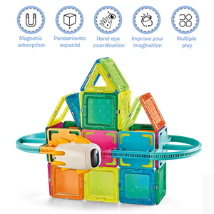 Puzzle 3D personnalisable aimant tuile espace dirigeable lancement développement cerveau jeu bloc jouet ensembles <span class=keywords><strong>Construction</strong></span> et modèle jouet - Product Image 3