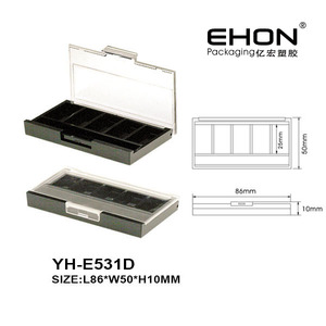 Hot Selling Multi Color <b>Eye</b> <b>Shadow</b> Case Custom Color Empty Eyeshadow Container Transparent Cap ABS Plastic Makeup - Product Image 4