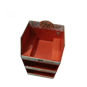 Custom eco-friendly PDQ Display Box moderno portatile griglia perforata banco di cartone Stand per la vendita al dettaglio Merchandising - Product Image 6