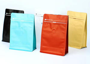 Bolsa de papel de plástico para envasado de alimentos de papel de aluminio para <span class=keywords><strong>café</strong></span> con válvula de aire - Product Image 2