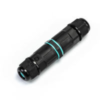 Conector de Cable Eléctrico Impermeable OJ-M20 IP68 de 3 Pines, Conector de Empalme de Cable para Luz de Jardín Exterior