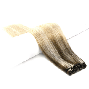 Extensiones de cabello humano K.SWIGS Straight T8-24 P60, 100% virgen Remy, cutícula alineada, sin costuras, suaves, para uso diario o fiestas, con trama cosida a mano. - Product Image 4