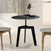 Table basse italienne de luxe portable, mini, durable, à hauteur réglable, design moderne, en fer, petite table d'appoint pour salon