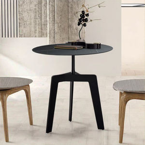 Table d'appoint de luxe italienne, mini table à thé, design moderne, hauteur réglable, en métal, petite table pour coin de canapé, salon - Product Image 2